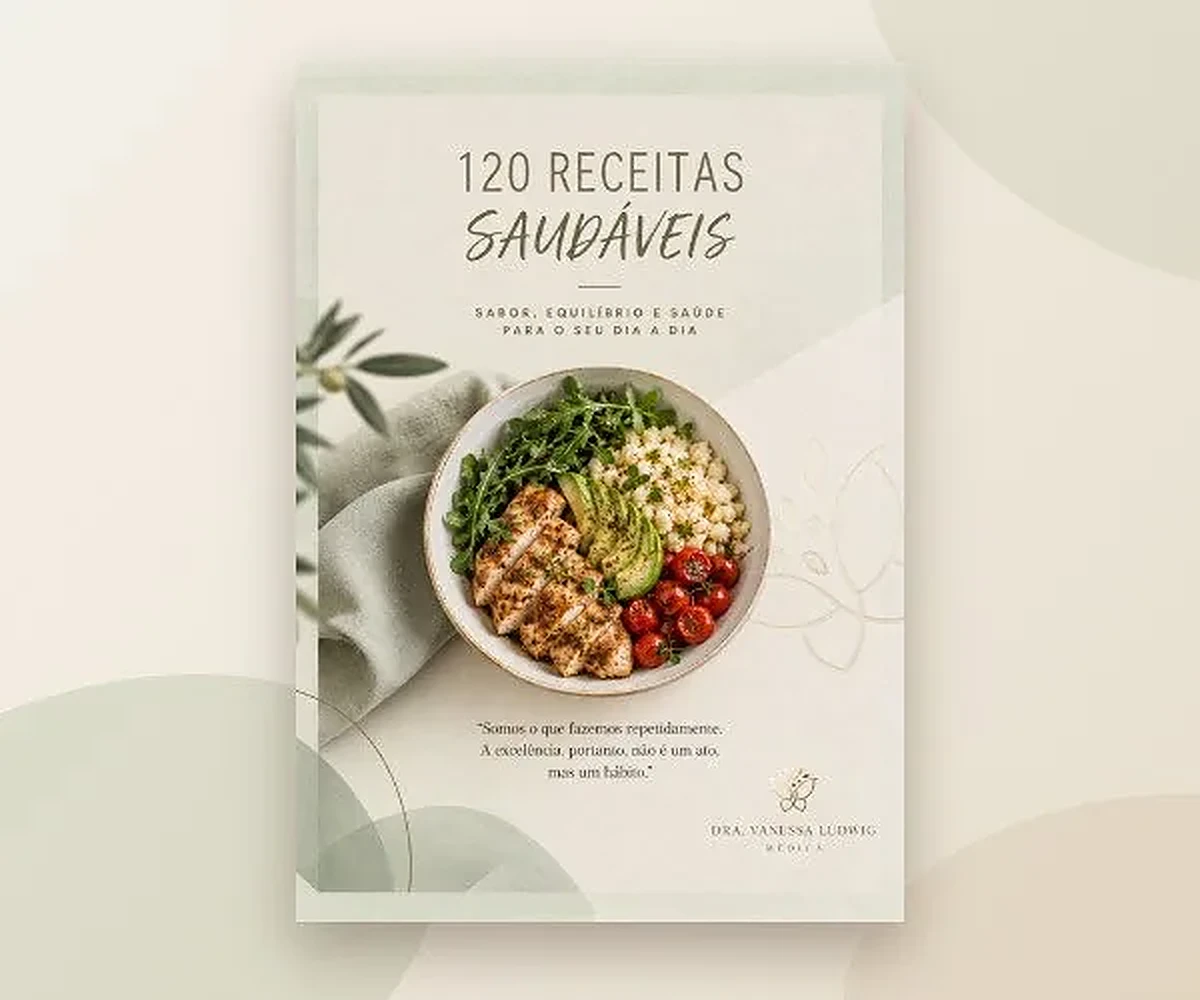 Capa do e-book 120 Receitas Saudáveis