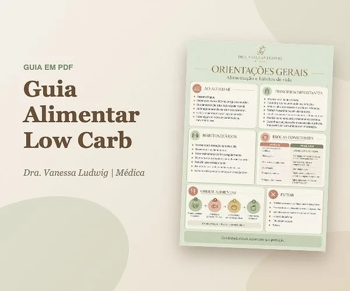 Capa do e-book Guia Alimentar Low Carb