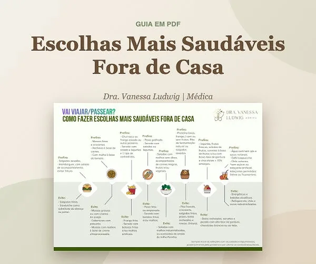 Capa do e-book Escolhas Mais Saudáveis Fora de Casa